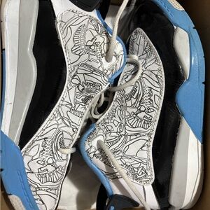 Jordan Dub Zero Black and Gold Sneakers